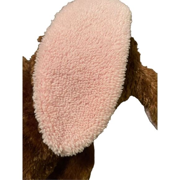 Build A Bear Toy's Dark Brown Pink ears Retured Bunny Plush Stuffed 18" - Picture 10 of 14